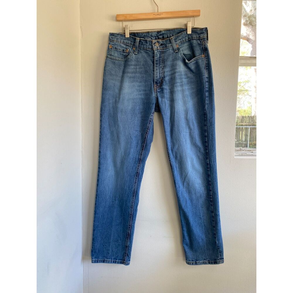 Levis 541 Jeans Mens 33x32 Blue Straight Leg Denim Pants Casual Work Outdoor Y2K
